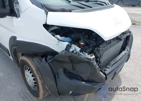 2024 Ram Promaster 2500 Tradesman High Roof 159 Wb W/Pass Seat from USA, damaged, VIN 3C6LRVDG7RE125628